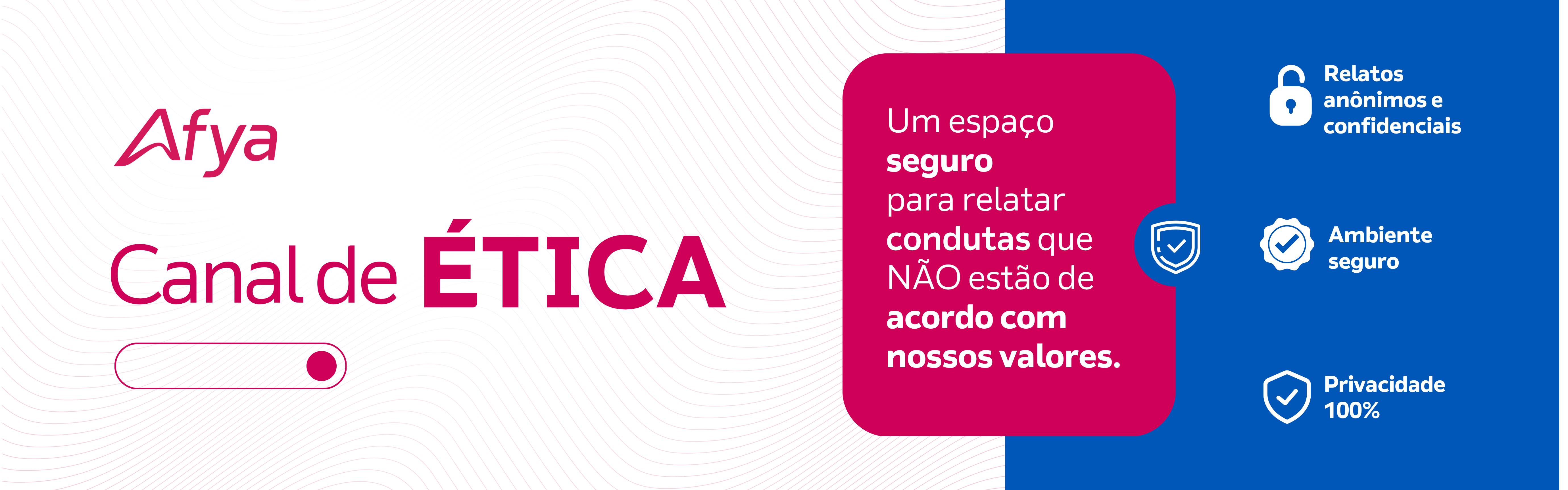 Banner do Canal de Etica Afya